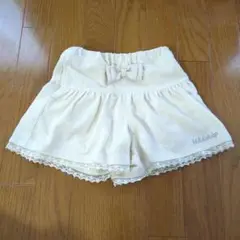 beadsklap リボン付きハーフパンツ クリーム