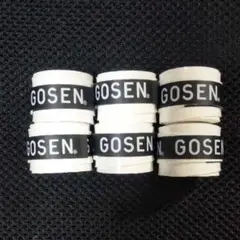 GOSEN テニスグリップテープ 白6個