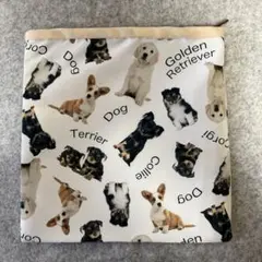 犬のイラストポーチ