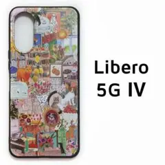 Libero 5G Ⅳ 犬 猫 コラージュ カバー