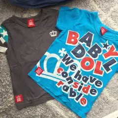 BABYDOLL プリントTシャツ 2枚セット