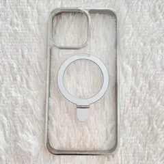 ▪︎ iPhone15 pro max ケース Magsafe シルバー