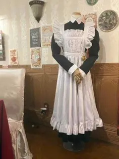 ワンダーパーラー 本物クラシカルメイド服ロング丈Mサイズ　 帽子付属 ワンダーパーラー 本物クラシカルメイド服ロング丈Mサイズ 帽子
