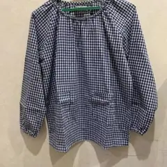 【160サイズ】スモック　ネイビーチェック