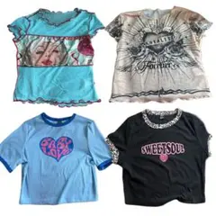 チビT/y2k/Tシャツ/4点セット