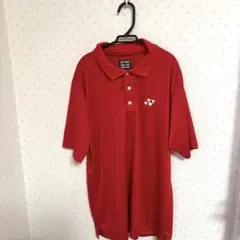 YONEX 赤 ポロシャツ JP Lサイズ