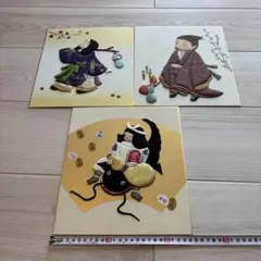 押し絵　3点セット