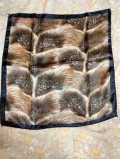 【新品】シルク 波模様 スカーフ