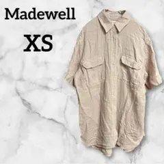 Madewell【XS】ピンク コットン100% 半袖シャツ 男女兼用 春夏