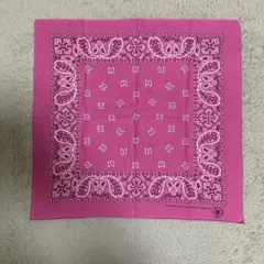 WAMCRAFT ピンク バンダナ 100%コットン
