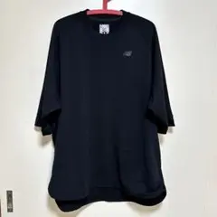 New balance ニューバランス　5部袖Tシャツ　黒