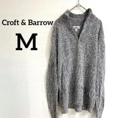 Croft & Barrow 【M】ジップアップセーター グレー系