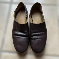 queシューズ　Mサイズ　ダークブラウン