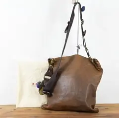 MARNI マルニ レザー コサージュ ピンバッジ コショルダーバッグ