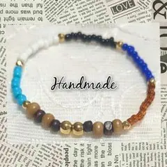 ハンドメイド ビーズ ブレスレット　S-56