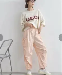 lupilien ルピリアン ワッシャーコットンピグメント カーゴ パンツ