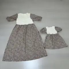 親子リンクコーデ　ワンピース2着セット