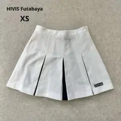 『HIVIS Futabaya』レトロ テニス プリーツスカート ホワイト XS