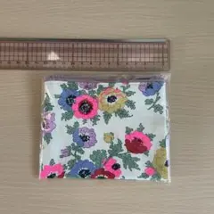 花柄ファスナー付きマルチケース