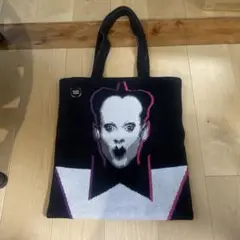 編み物堀ノ内　クラウスノミ　Klaus Nomi トートバッグ　中古 二階堂ふみ愛用トートバッグ】編み物堀ノ内Klaus Nomi（クラウス