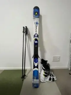 ジュニアスキー3点セットケース付き120cm/23.5㎝/90㎝/チューン済