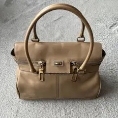 Max mara マックスマーラ マルゴー トートバッグ ターンロック ベージュ