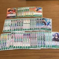 ワンピースカード　受け継がれる意思　緑　R以下　デッキパーツ　16種各4枚