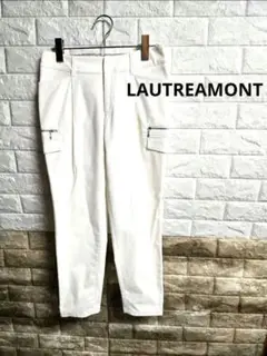 LAUTREAMONT ホワイトスリムフィットパンツ　36
