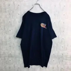 x0192 Tシャツ ネイビー XL相当 IRON BOWLプリント