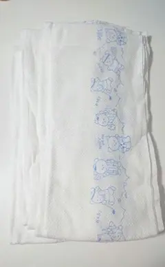 布おむつ 青いクマのイラスト 5枚