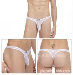 ☆新品☆【メンズビキニtバック】おしゃれ　セクシー　もっこり　ホワイト　M