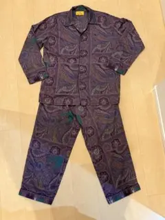 新品タグ付き エトロ ETRO カシミール パジャマ 上下 M 女性 綿100%