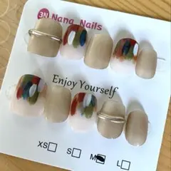 現品　イベントネイルチップ10個セットMサイズ　即購入可　ベリーショート
