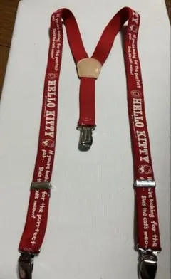 サンリオハローキティ サスペンダー 赤