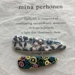 ミナペルホネン　リバティ　ハンドメイド　パッチンピン