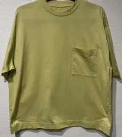 ムジラボ 天竺編みクルーネックＴシャツ S-M ライトイエロー 新品 本物