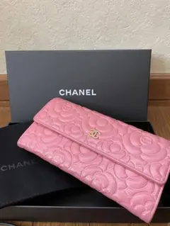 CHANEL シャネル カメリア ピンク 長財布