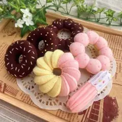 フェルトおままごと　フェルトドーナツセット