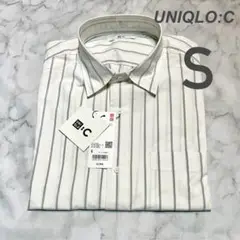 UNIQLO:C 2025SS ブロードオーバーサイズシャツ/ストライプ S