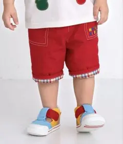 ミキハウス ホットビスケッツ ダンガリー ハーフパンツ 新品未使用