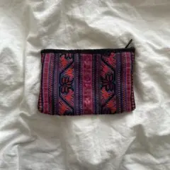 アジアン 刺繍 ポーチ