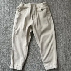 無印良品 ＊ らくらく動けるテーパードパンツ　ライトベージュ　90