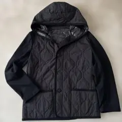 【美品】ヨウジヤマモト　キルティングジャケットM 黒　縮絨　Thinsulate