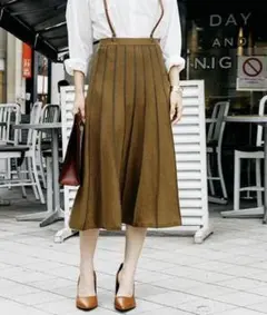 Ameri STRIPE KNIT SKIRT