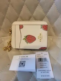 COACH ストロベリー カードケース