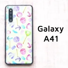 Galaxy A41 黄色 キャンディ カバー