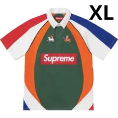 Supreme S/S Rugby Black M ラガーシャツ ボックスロゴ Supreme】 S/S Rugby Black - 24SS (Supreme/Tシャツ