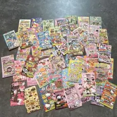 ①クレヨンしんちゃん　サンリオ　ドラえもん　お菓子　ステッカー