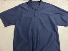 haggar 半袖 オープンカラーシャツ XL ネイビー