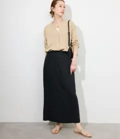 SLOBE IENAフレンチリネンタイトスカート